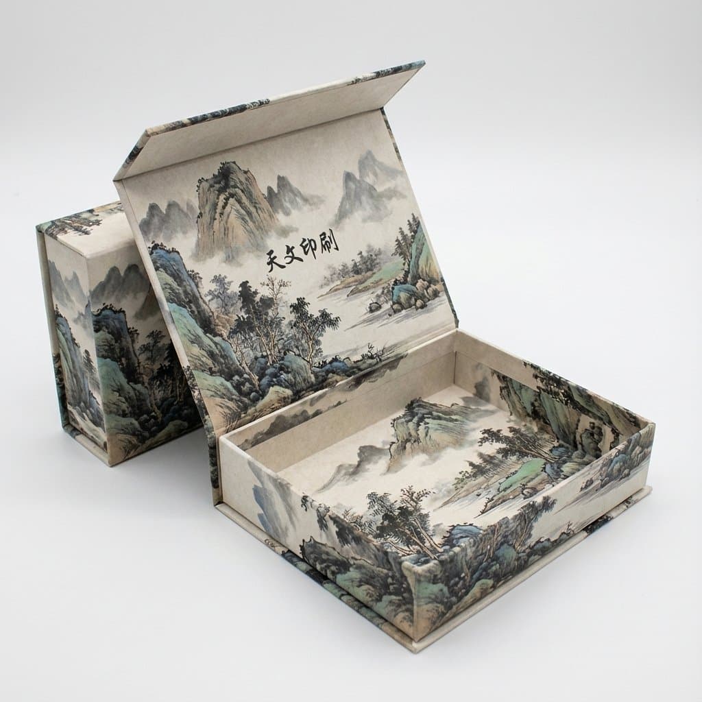 Chinese Painting Foldable Gift Box